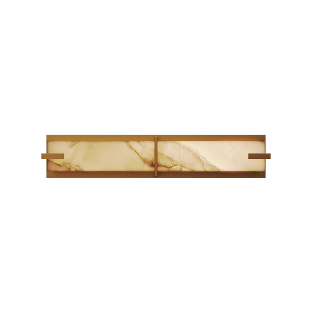 24&quot Luxury Alabaster LED Vanity Wall Lights with Authentic Spanish Alabaster